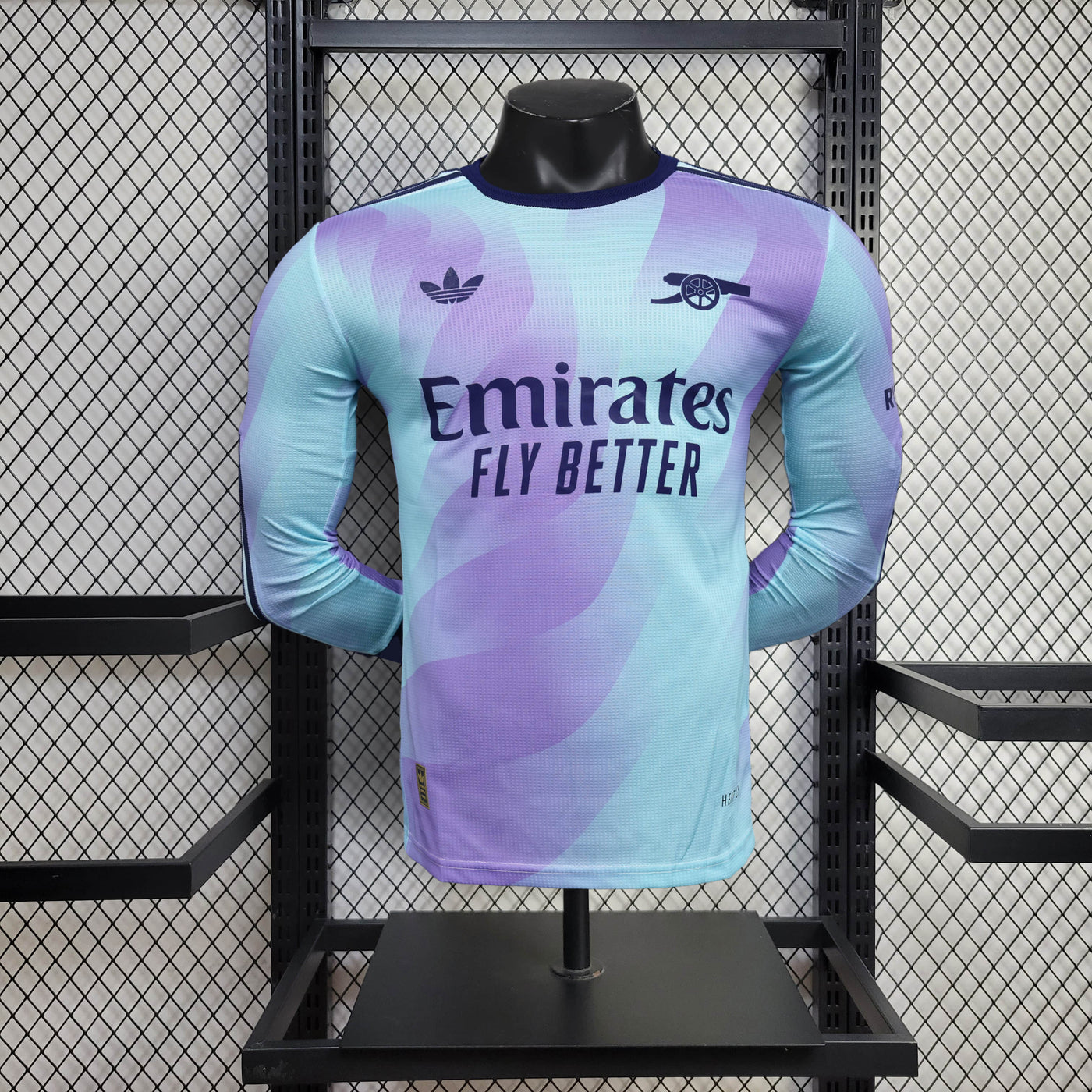 Camisa Arsenal Away Manga Longa Jogador 24/25