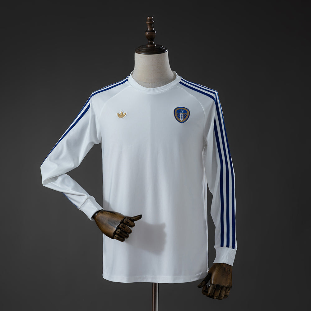 Camisa Leeds United Branca Manga Longa
