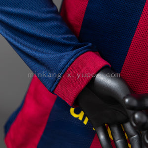 Camisa Barcelona Retrô Manga Longa Versão Jogador 14/15