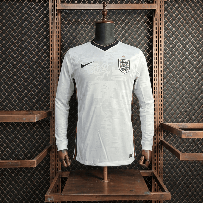 Camisa Inglaterra Home Manga Longa Jogador 2026