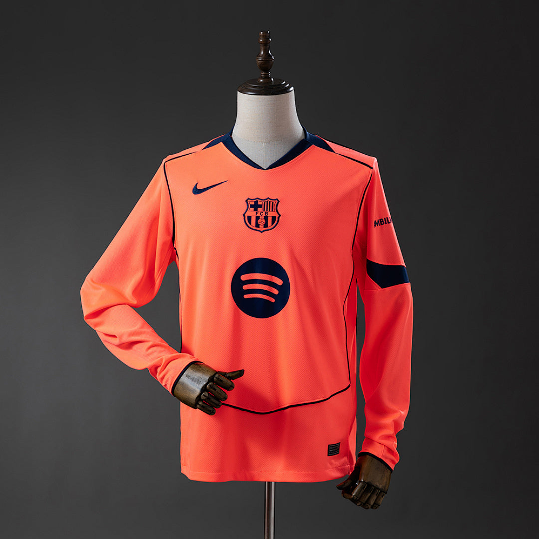 Camisa Barcelona Away Manga Longa 25/26