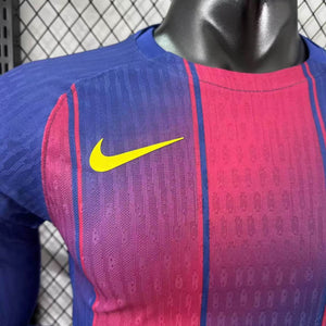 Camisa Barcelona Home Manga Longa Jogador 25/26