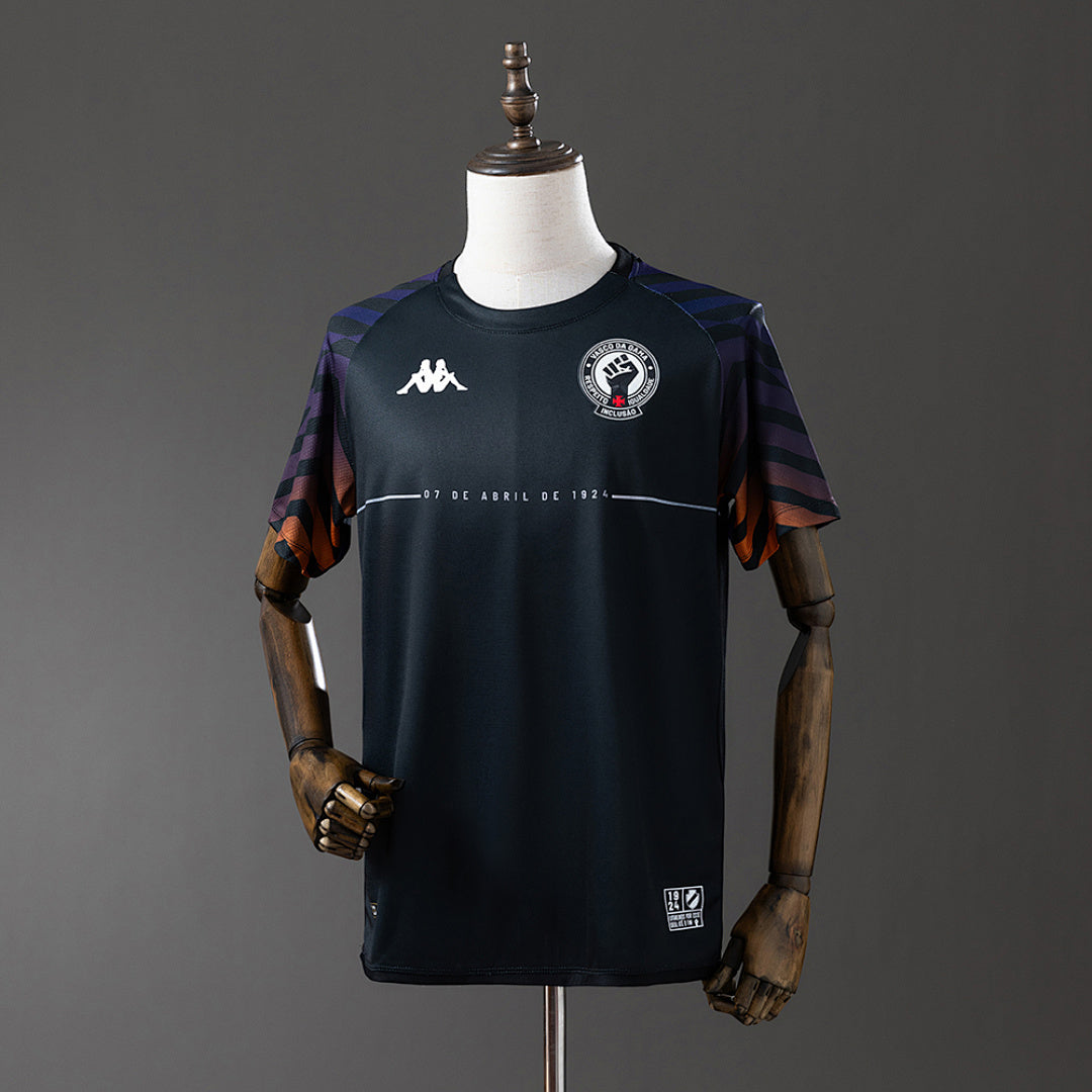 Camisa Vasco Pré-jogo Pré-jogo Preta 24/25