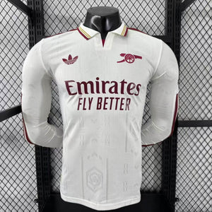 Camisa Arsenal Away Manga Longa Jogador 25/26