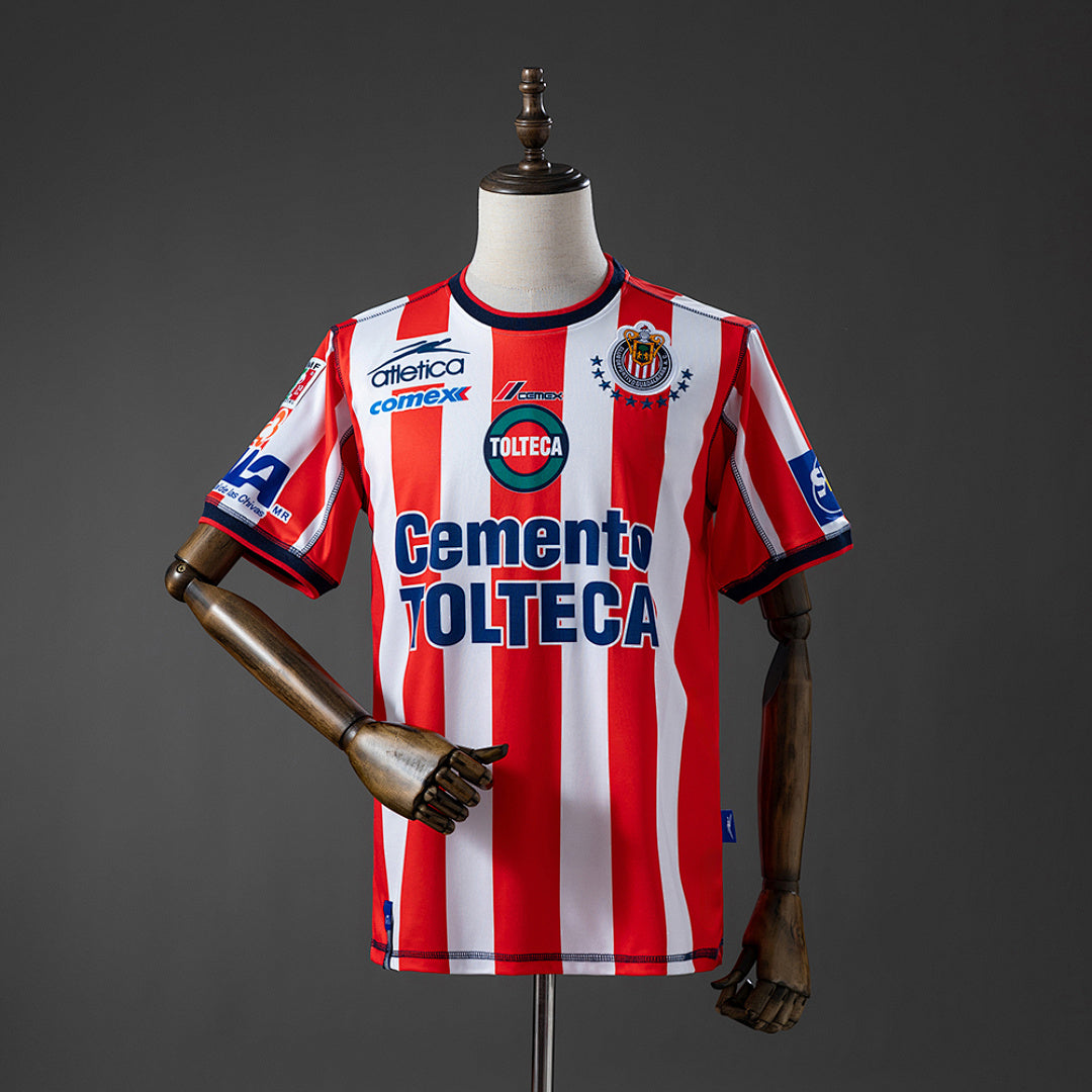 Camisa Chivas de Guadalajara Home Retrô Xxl9 02/03