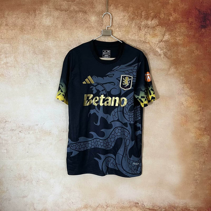 Camisa Aston Villa Away Preta 25/26