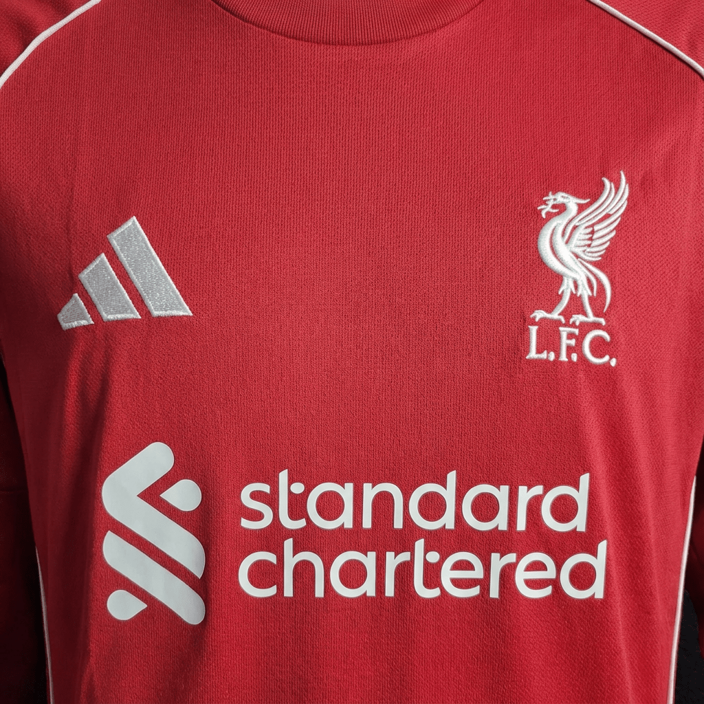 Camisa Liverpool Home Manga Longa 25/26