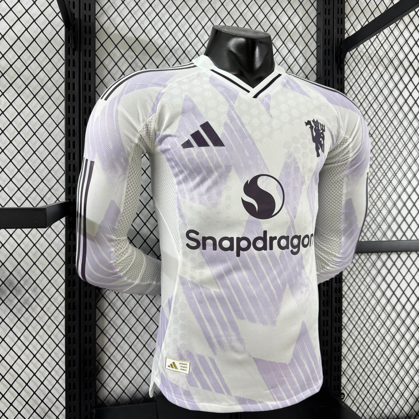 Camisa Manchester United Away Manga Longa Jogador 25/26