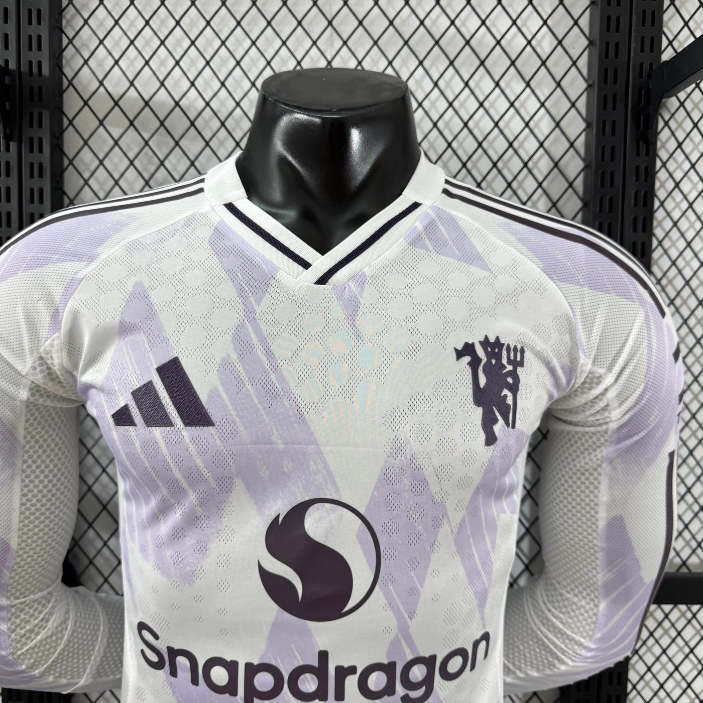 Camisa Manchester United Away Manga Longa Jogador 25/26
