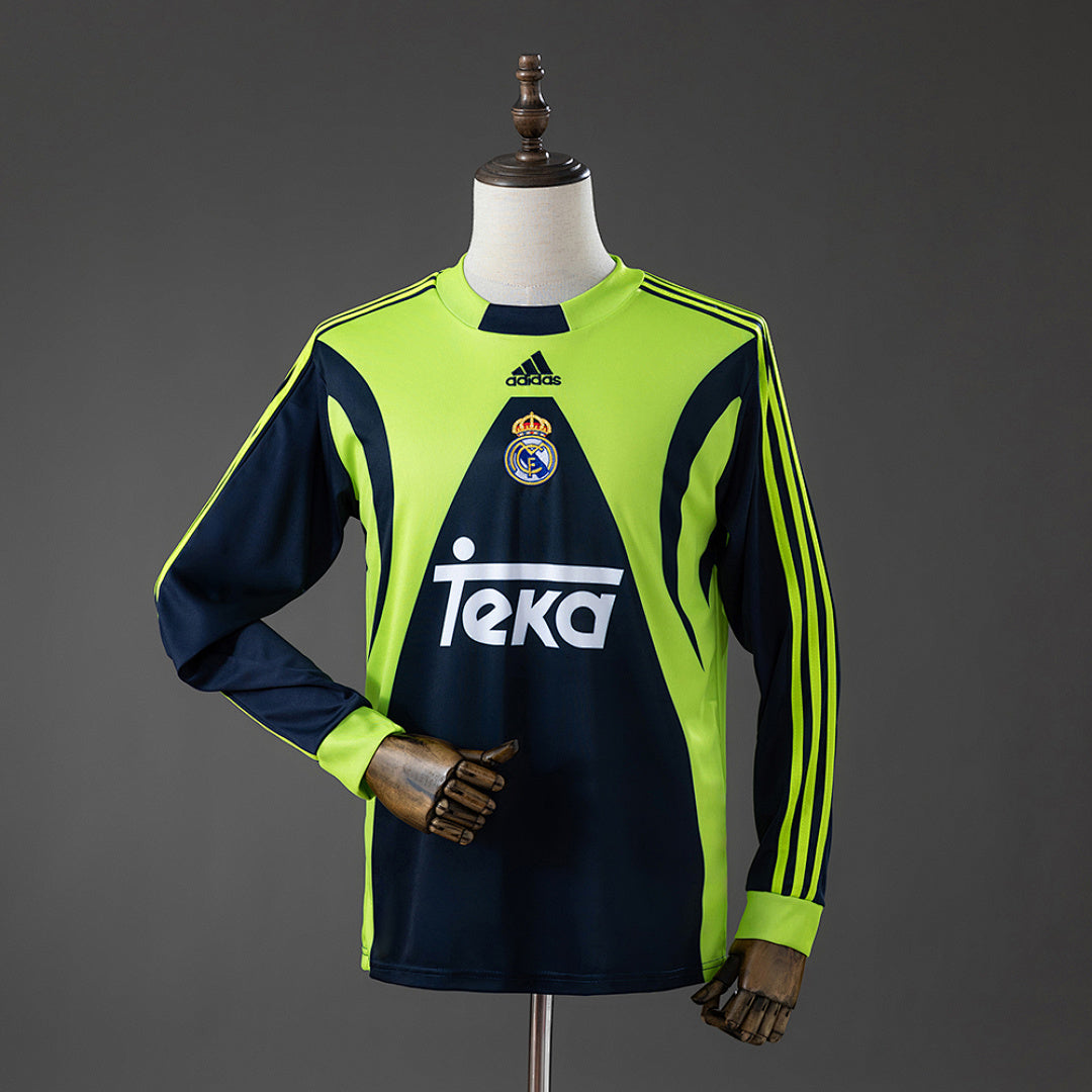 Camisa Real Madrid Retrô Manga Longa Goleiro 99/00