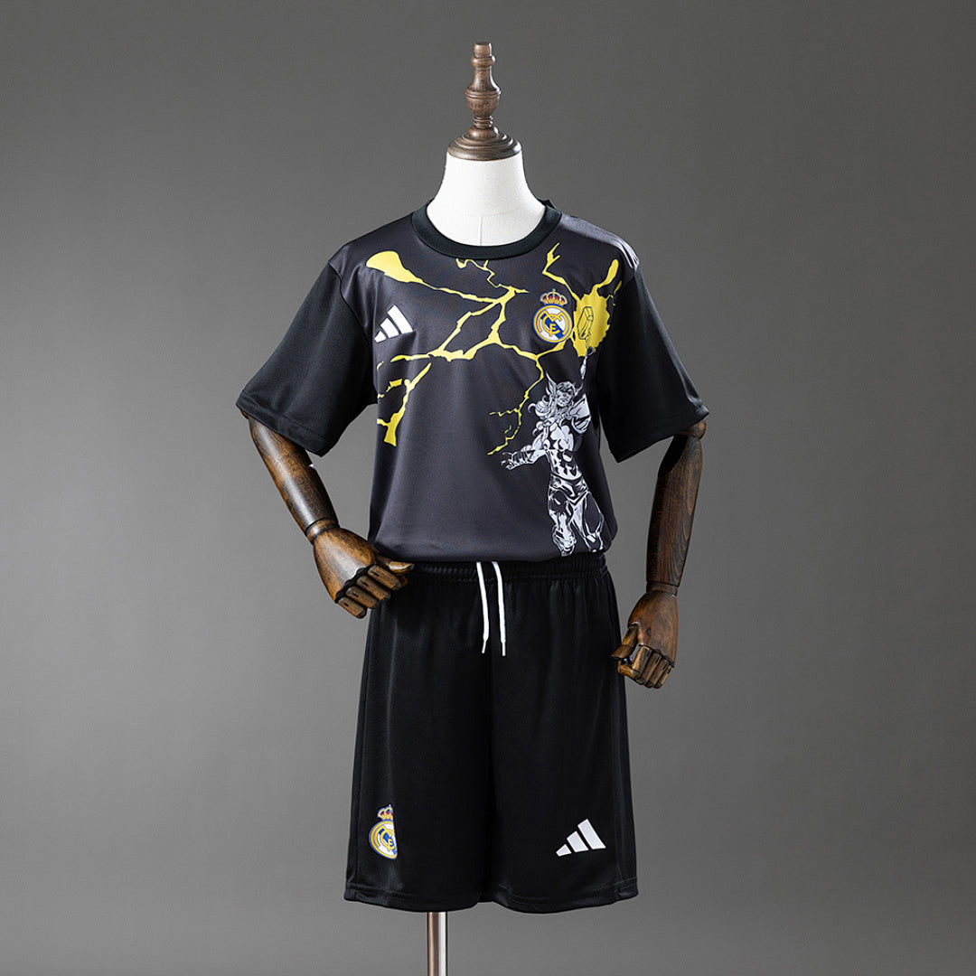 Kit Infantil Real Madrid Pré-jogo Preta 25/26