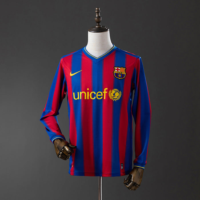 Camisa Barcelona Retrô Manga Longa 09/10