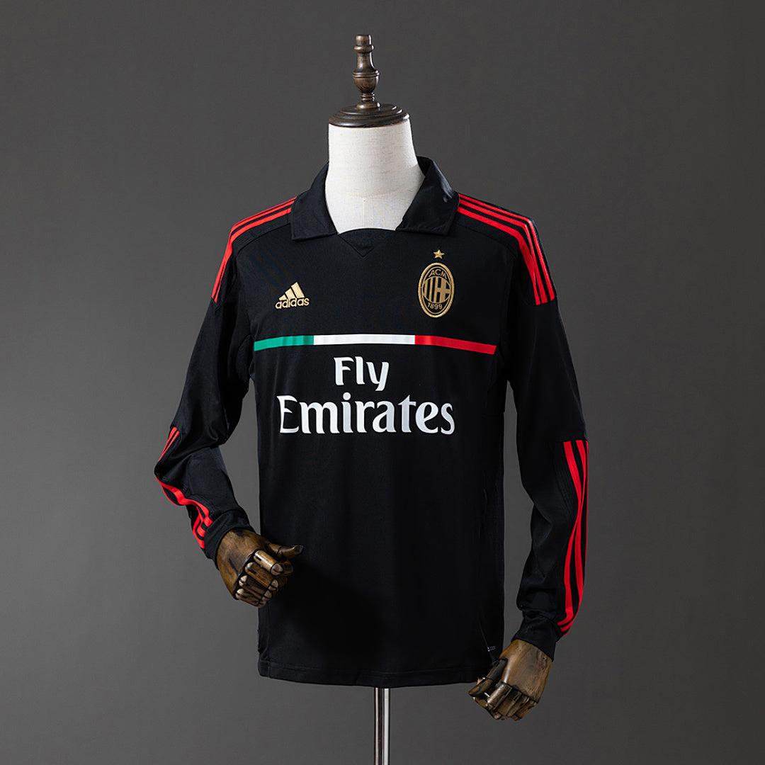 Camisa AC Milan Retrô Manga Longa 11/12
