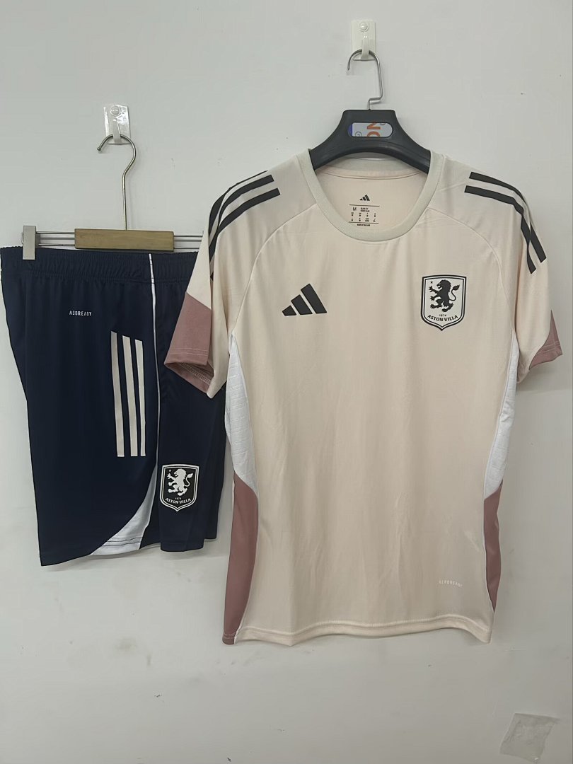Camisa Aston Villa Treino Rosa 25/26