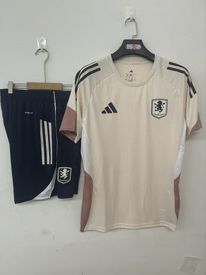 Camisa Aston Villa Treino Rosa 25/26