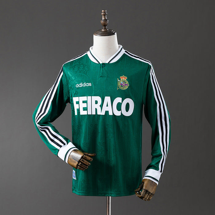 Camisa Deportivo La Coruna Away Manga Longa Retrô Xxl7 99/00