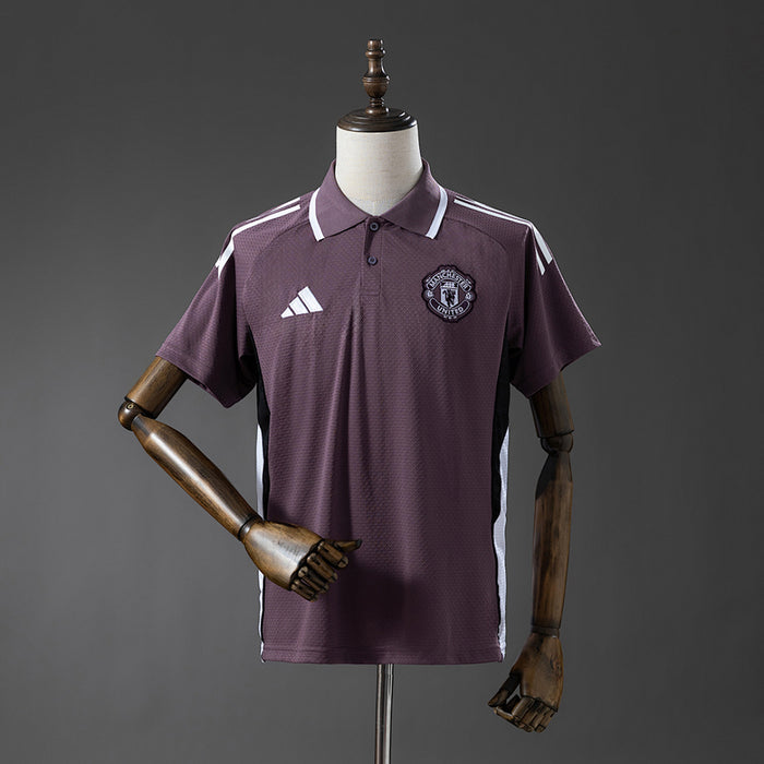 Camisa Manchester United Roxa Cinza 25/26