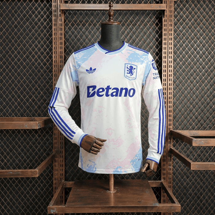Camisa Aston Villa Away Manga Longa 25/26