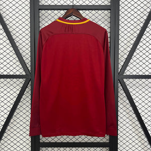 Camisa Roma Retrô Manga Longa 17/18