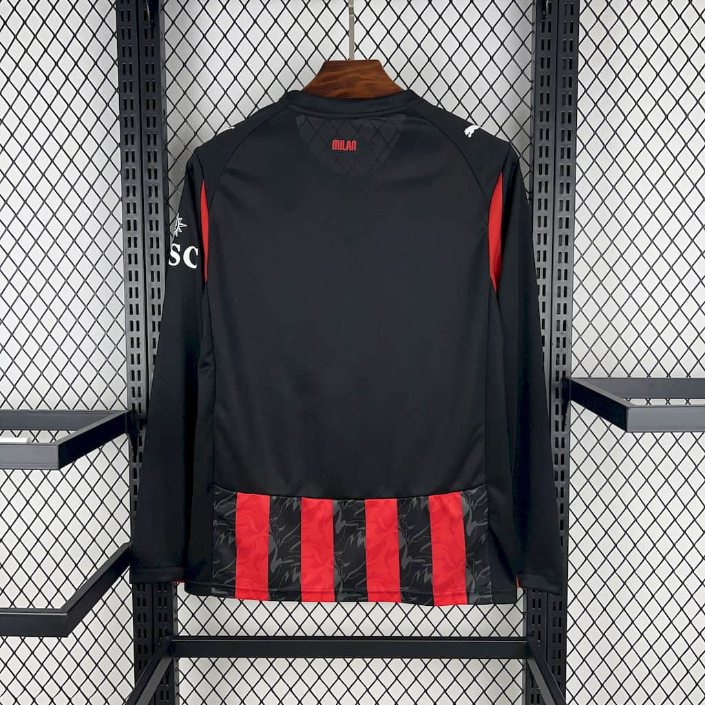 Camisa AC Milan Home Manga Longa 25/26