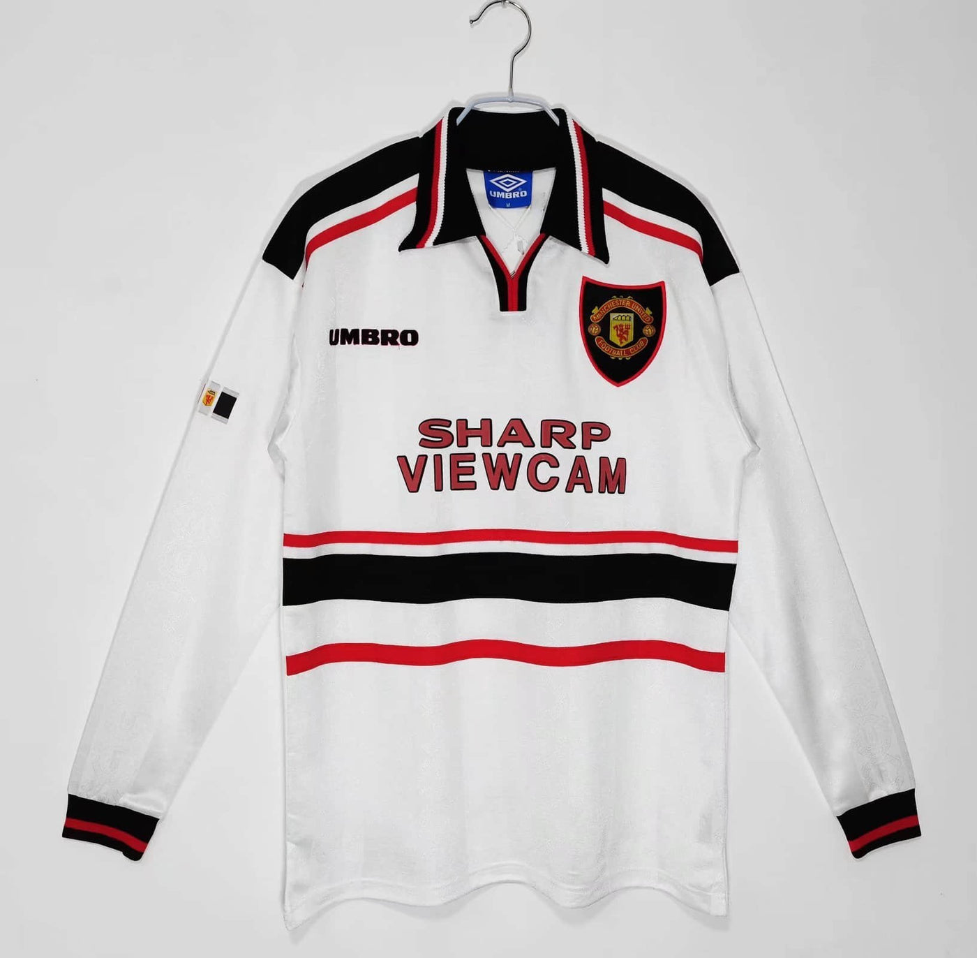 Camisa Manchester United Retrô Manga Longa 1998