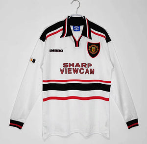 Camisa Manchester United Retrô Manga Longa 1998