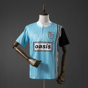 Camisa Oasis Band Retrô Azul 4xl7 1996