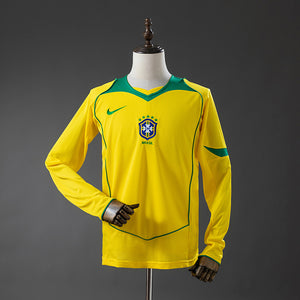 Camisa Brasil Retrô Manga Longa 2004