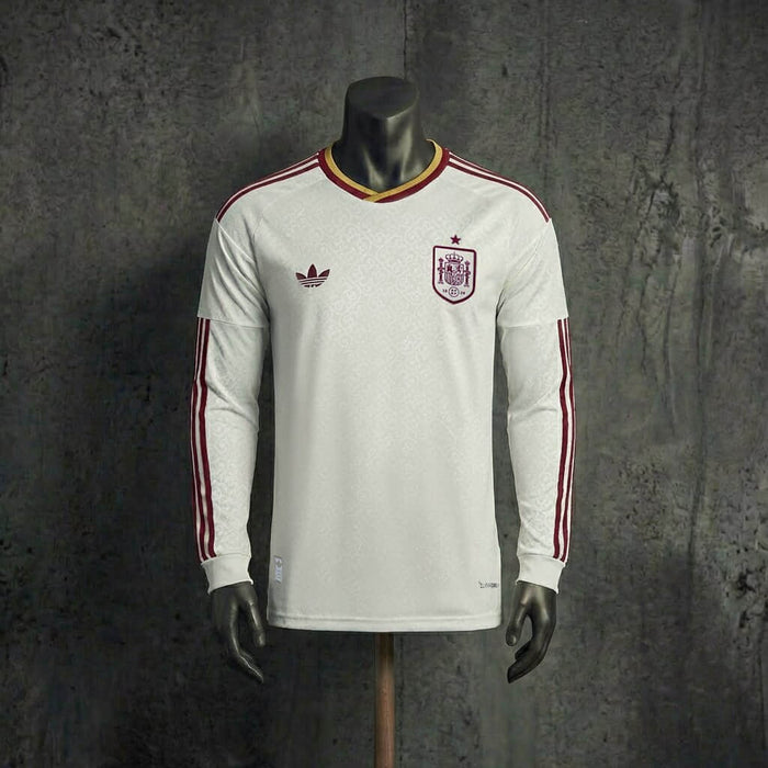 Camisa Espanha Away Manga Longa Jogador 2026