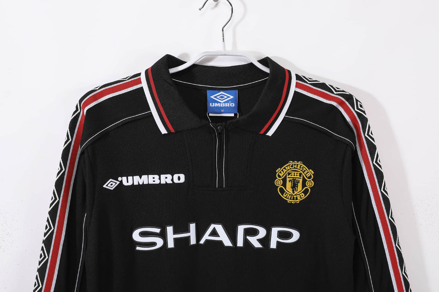 Camisa Manchester United Retrô Manga Longa 98/99