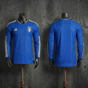 Camisa Itália Home Manga Longa Jogador 2026