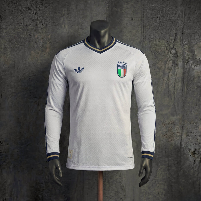 Camisa Itália Away Manga Longa Jogador 2026
