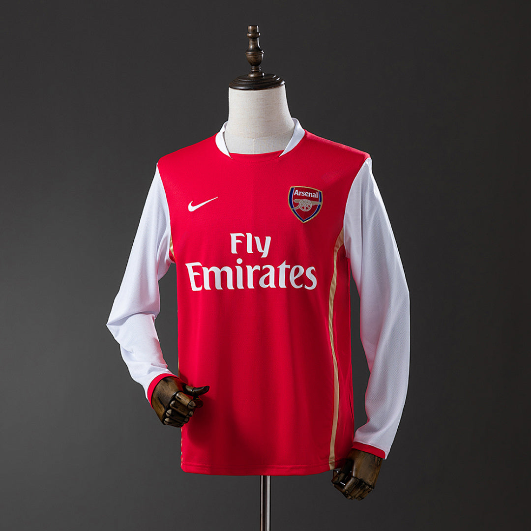 Camisa Arsenal Retrô Manga Longa 06/07