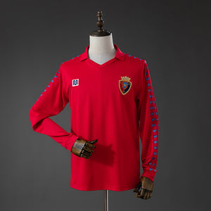 Camisa Osasuna Retrô Manga Longa 1983