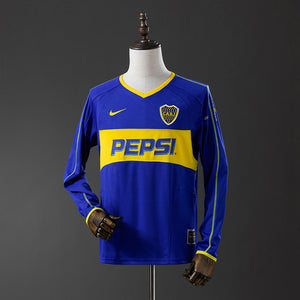 Camisa Retrô Manga Longa Boca Juniors Home Xxl8 03/04