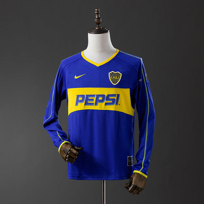 Camisa Retrô Manga Longa Boca Juniors Home Xxl8 03/04