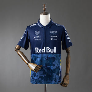Camisa Vermelha Bull Racing F1 Hypebeast Polo 3xl8