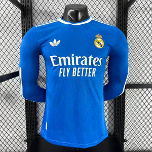 Camisa Real Madrid Away Manga Longa Jogador 25/26
