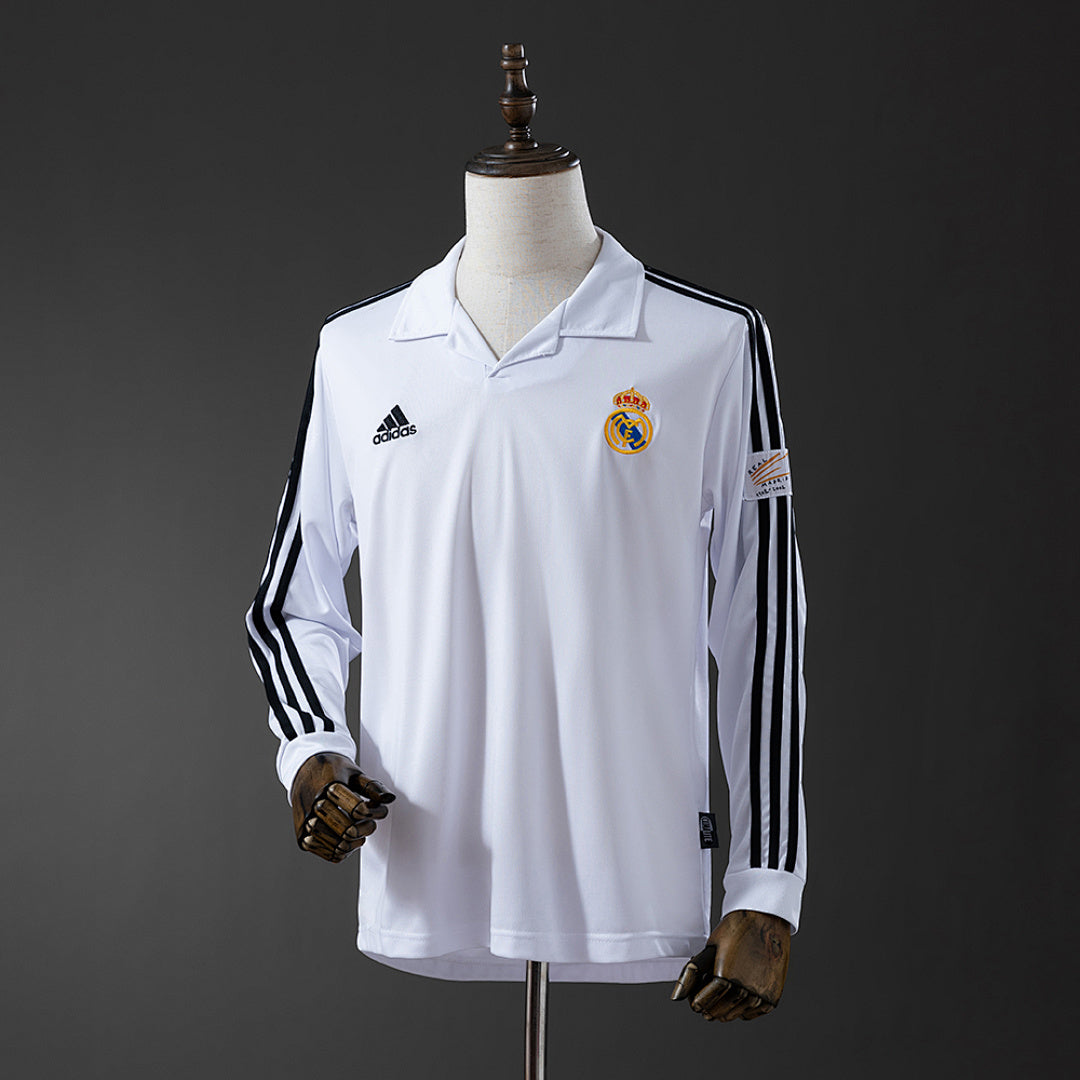 Camisa Real Madrid Retrô Manga Longa 02/03