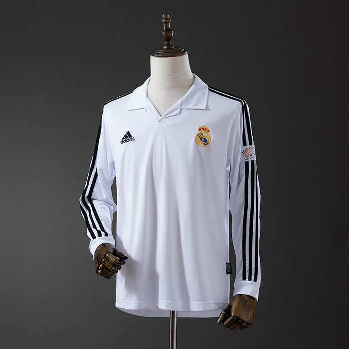 Camisa Real Madrid Retrô Manga Longa 02/03