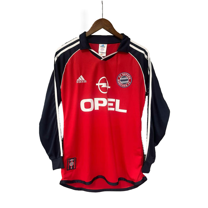 Camisa Bayern Munich Retrô Manga Longa 2001