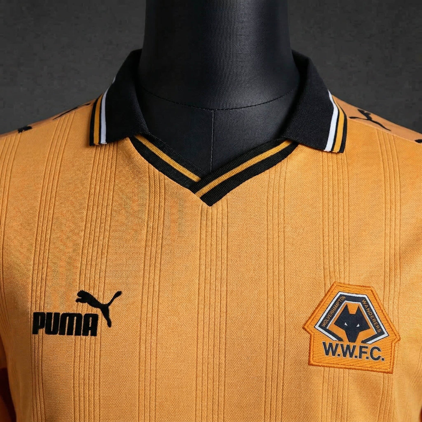 Camisa Wolverhampton Wanderers Retrô Manga Longa 98/99