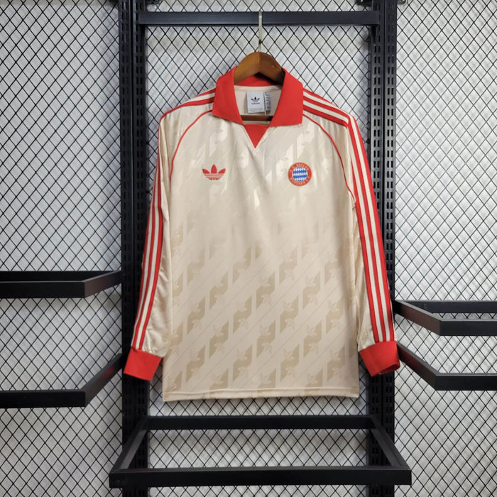 Camisa Bayern Munich Retrô Manga Longa