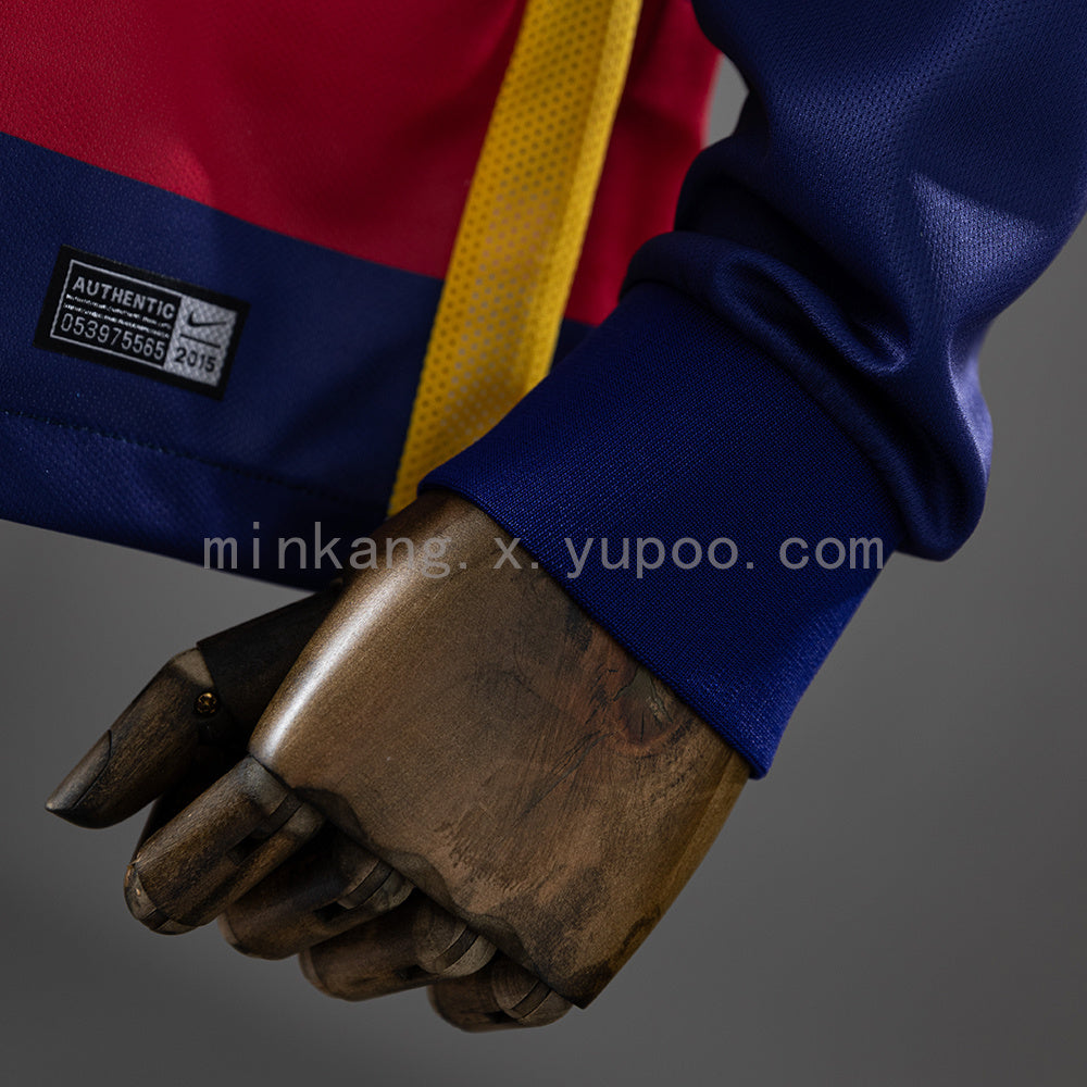 Camisa Barcelona Retrô Manga Longa 15/16