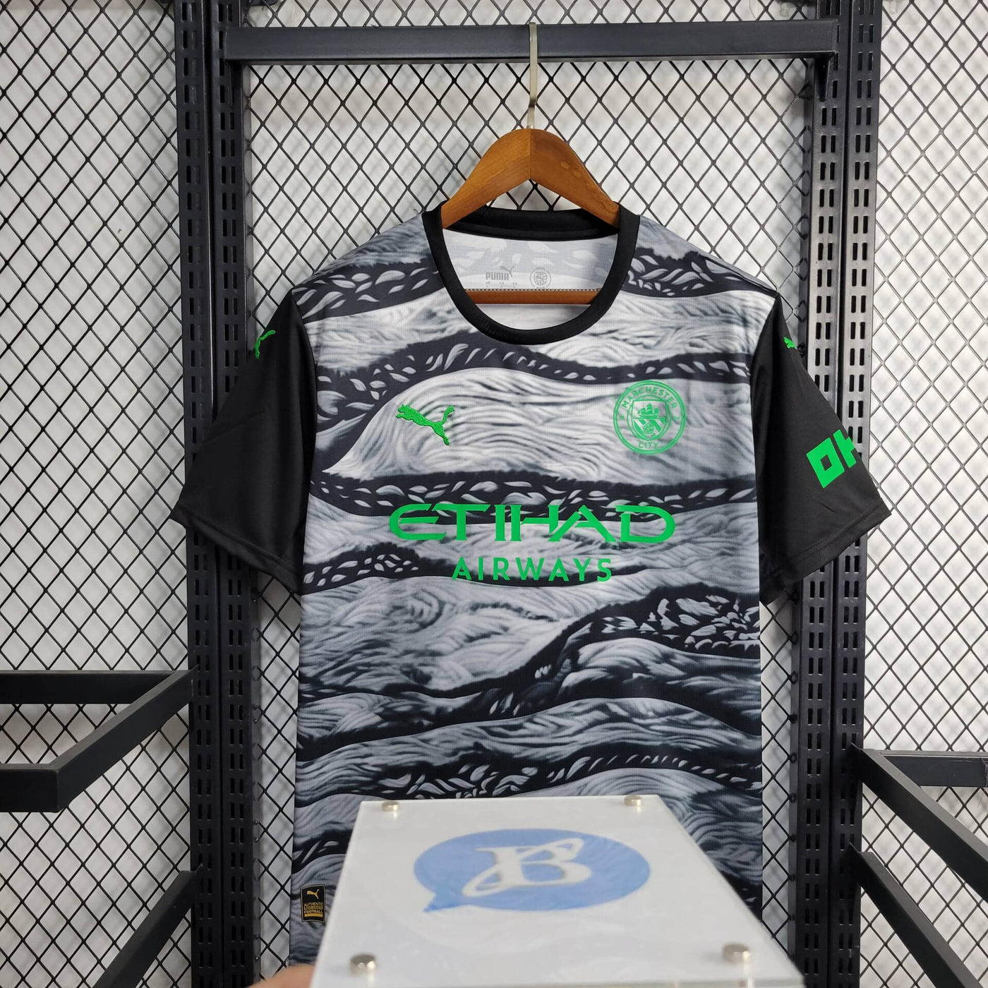 Camisa Manchester City Preta Cinza 25/26