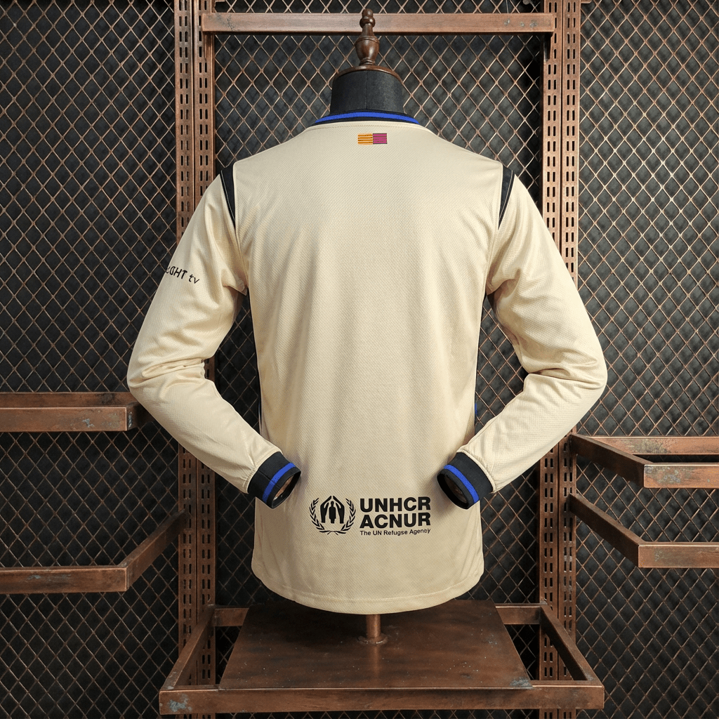 Camisa Barcelona Away Manga Longa 25/26