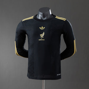 Camisa México Preta Manga Longa Versão Jogador 25/26
